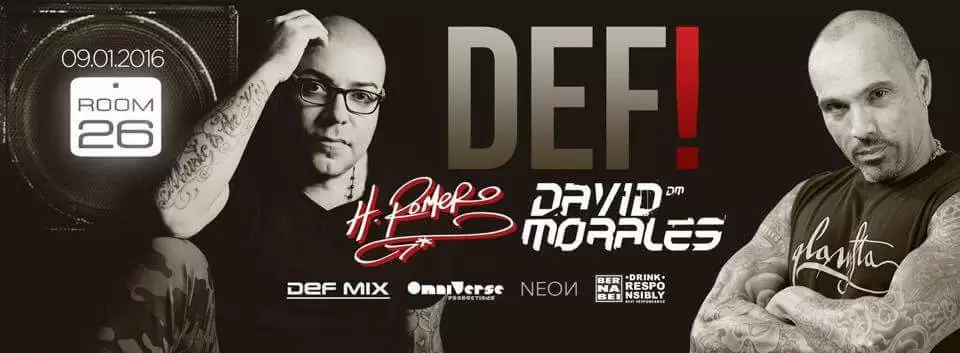 Room 26 sabato 9.1.2016 David Morales + Hector Romero