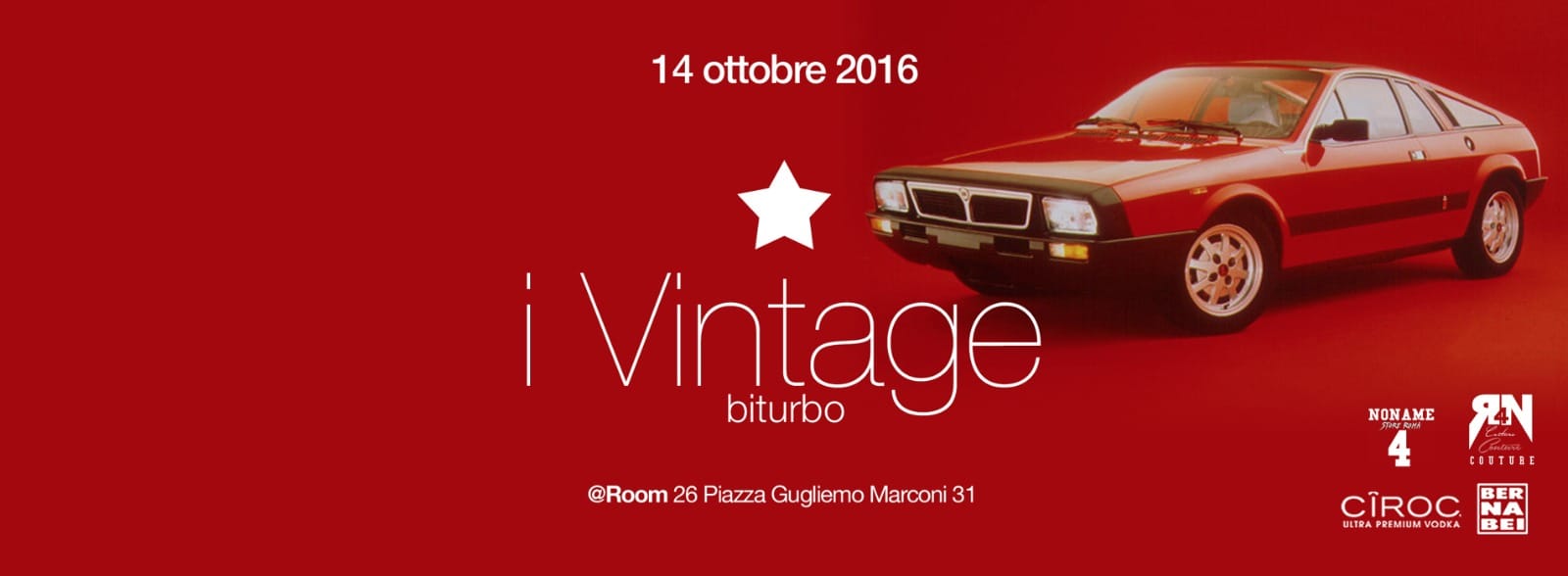 Room 26 serata Vintage Roma venerdì 14 ottobre 2016