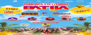 Reggaeton party domenica 3 settembre 2017 Batija Nettuno