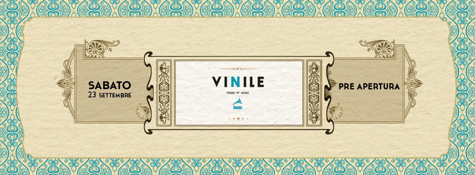 Discoteca Vinile aperitivo cena e discoteca sabato 23 settembre 2017