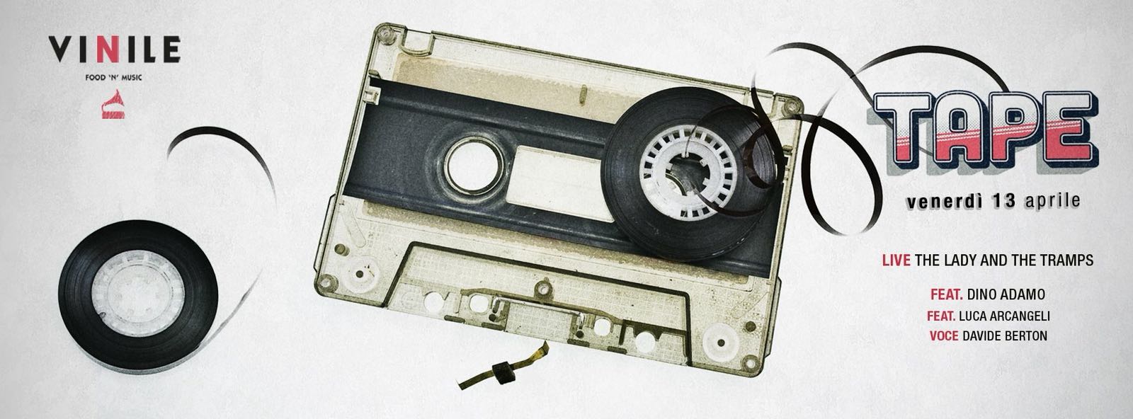Serata anni 90 al Vinile di Roma venerdi 13 aprile 2018 Tape 90