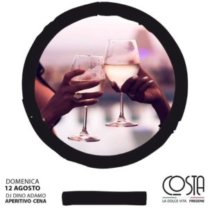 La Perla Costa Club Fregene Aperitivo e Disco domenica 12 agosto 2018