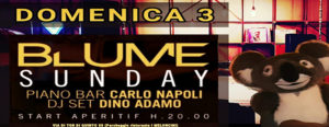 Blume domenica 2 febbraio 2019 | Aperitiv Carlo Napoli + Dino Adamo