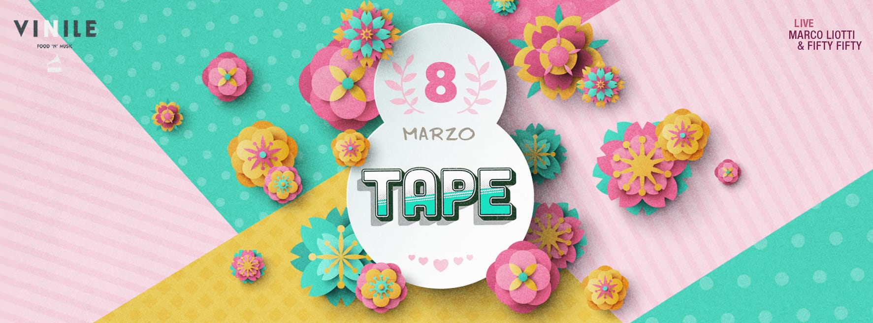 Vinile venerdì 8 Marzo 2019 Aperitivo e Discoteca TAPE | Serata anni 90