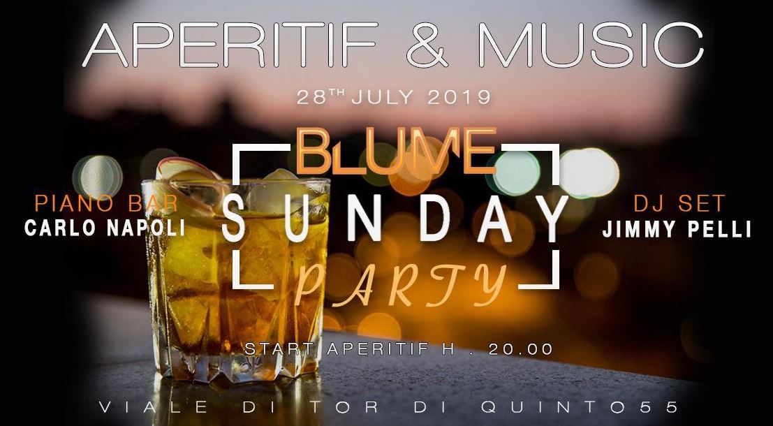 Blume Aperitivo domenica 28 luglio 2019 Live + Djset @ Ponte Milvio