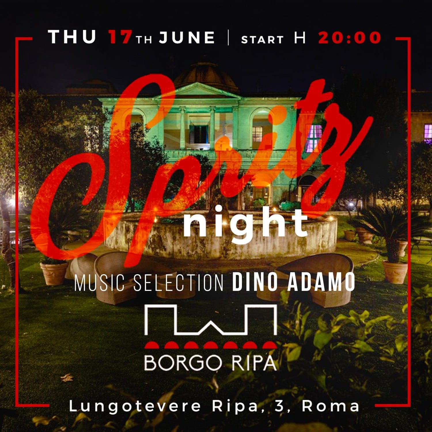 Spritz Night @ Borgo Ripa giovedì 17 giugno 2021 SECRET GARDEN