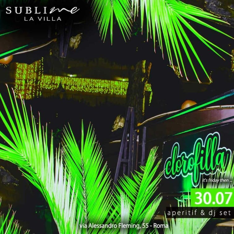 Aperitivo La Villa Sublime venerdì 30