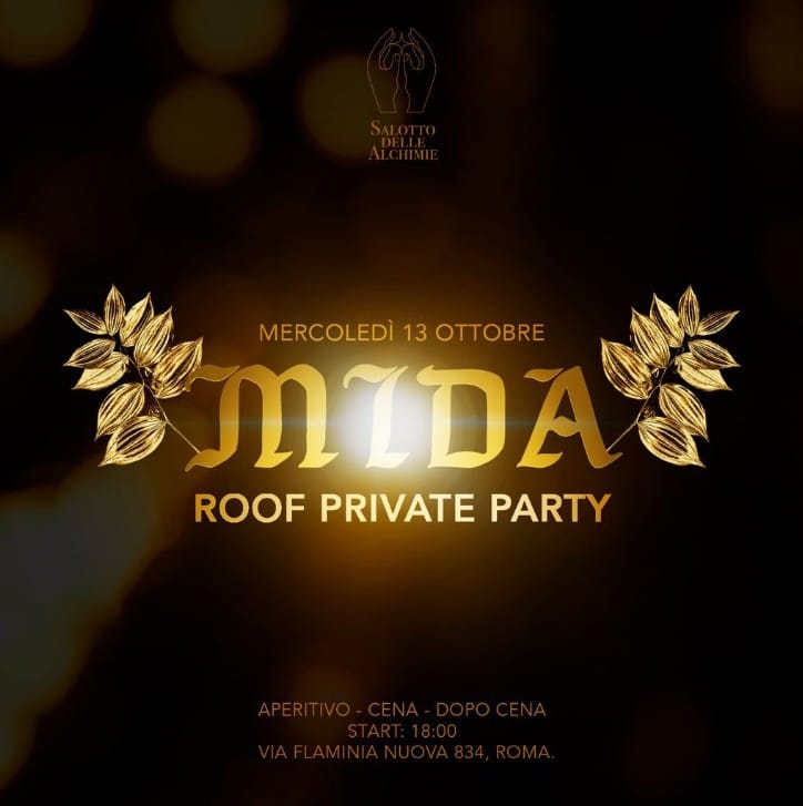 MIDA Roof Private Party mercoledi 13 ottobre 2021