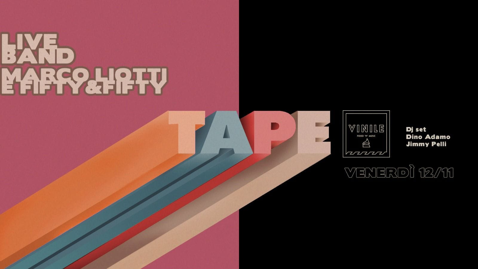 Discoteca Vinile Roma venerdì 12 novembre 2021 Dance90