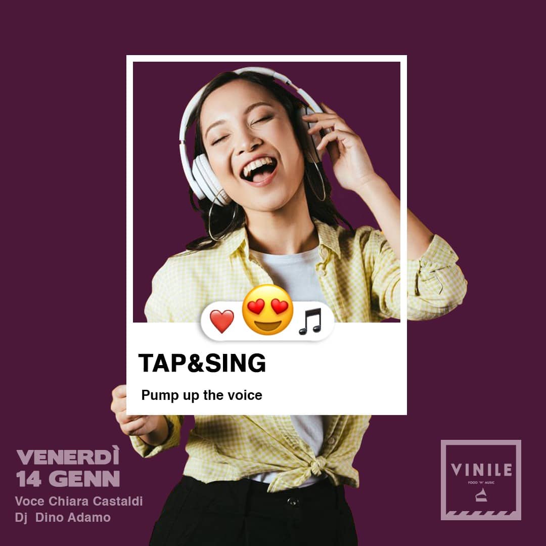 Aperitivo al Vinile venerdi 15 gennaio 2022 TAPSING