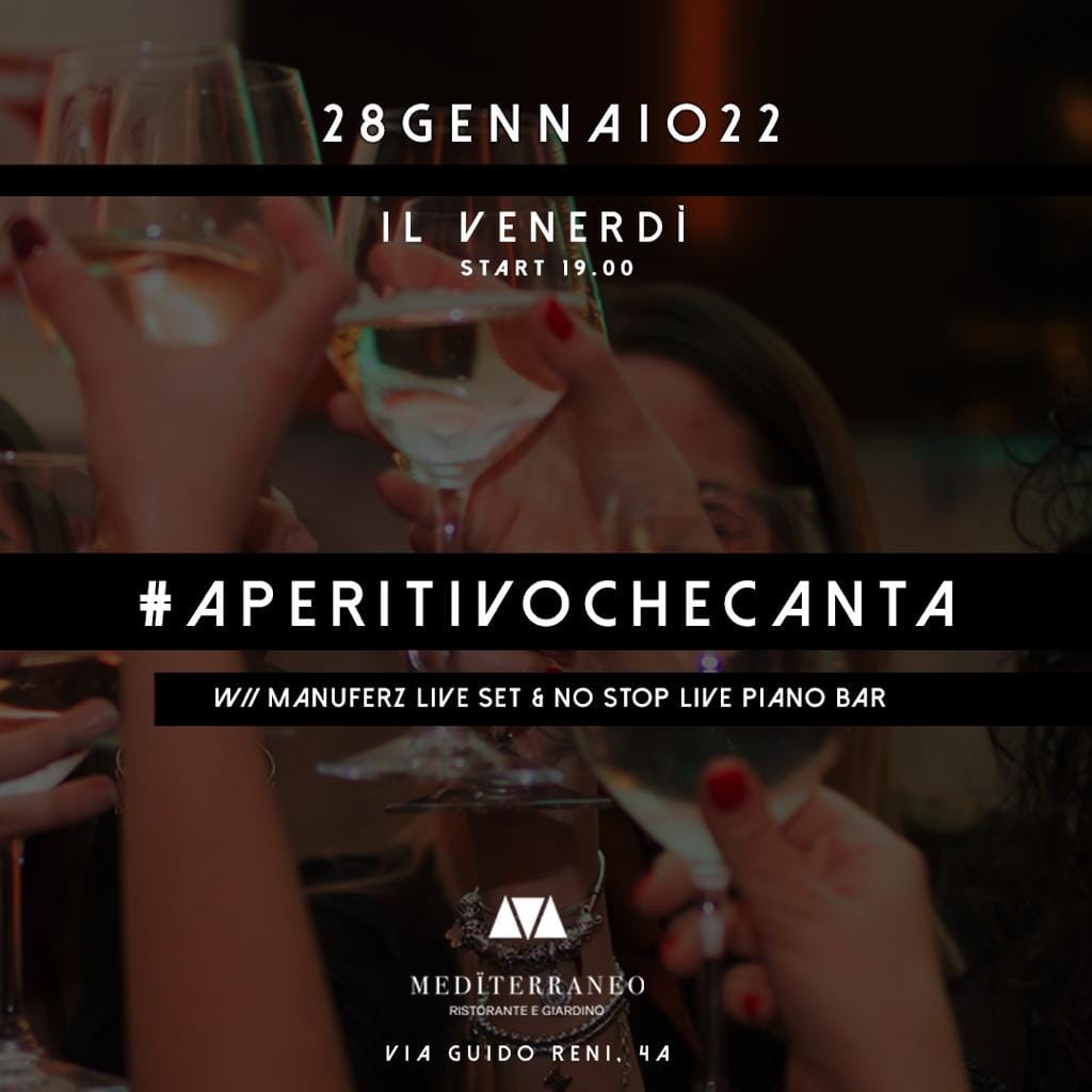 Aperitivo e Djset al Maxxi Mediterraneo venerdì 28 gennaio 2022