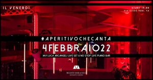 Aperitivo con Djset Luca Arcangeli Mediterraneo venerdì 4 febbraio 2022