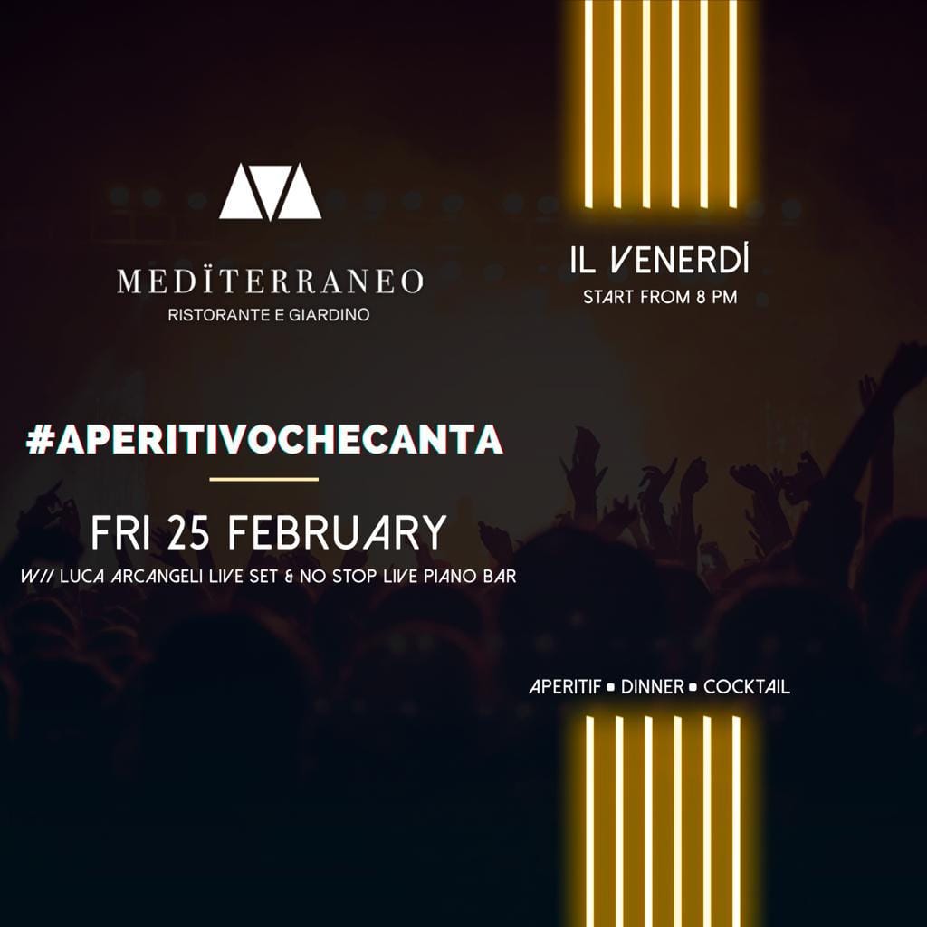 Aperitivo e Djset al Maxxi Mediterraneo venerdì 25 febbraio 2022