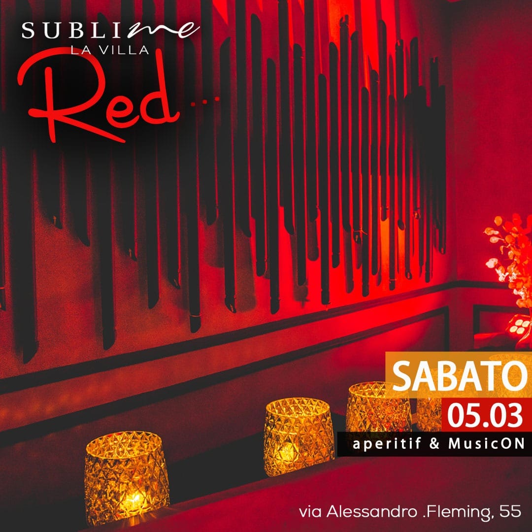 Discoteca Sublime La Villa Aperitivo sabato 5 marzo 2022