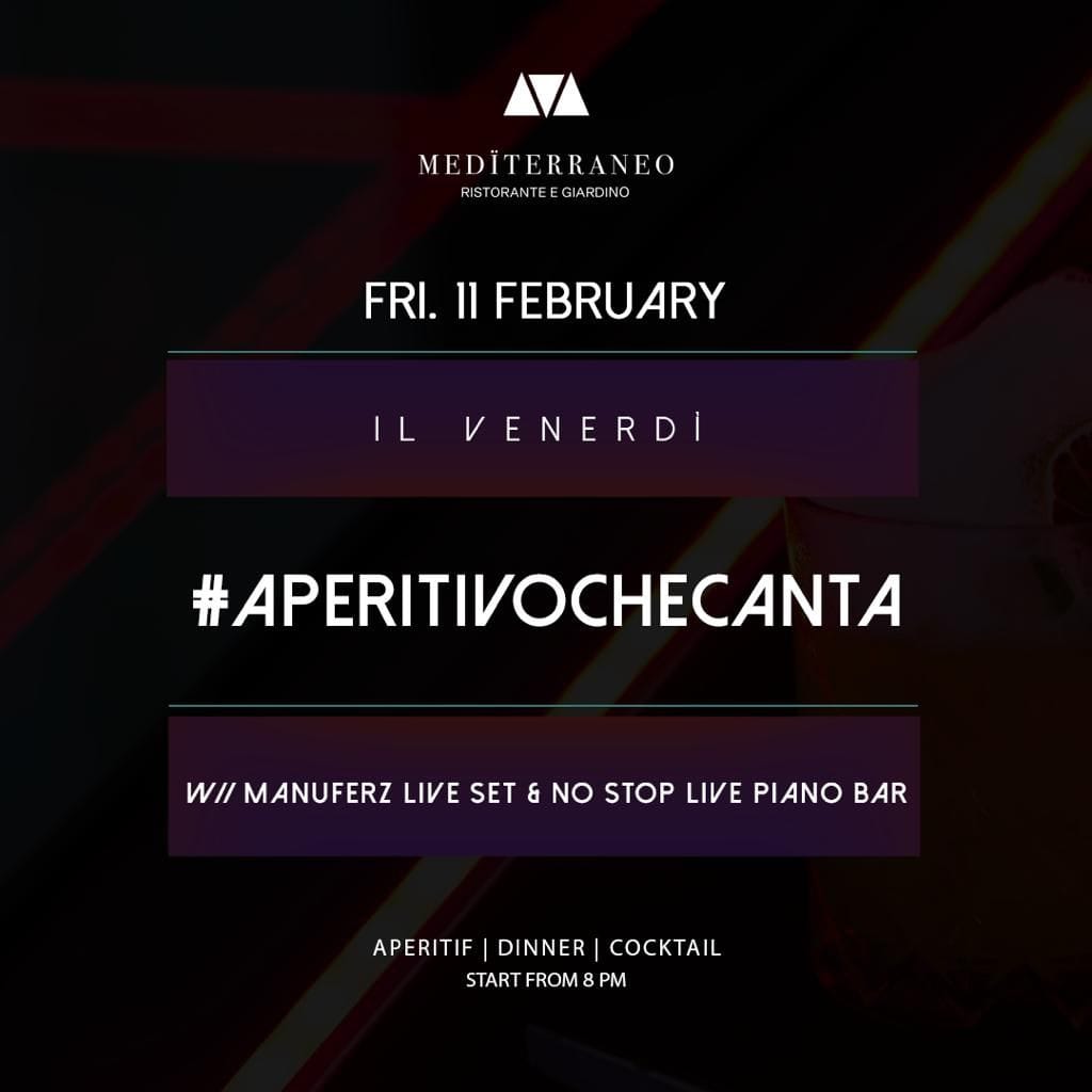 Mediterraneo Fri 11 February 2022 Aperitivo che canta