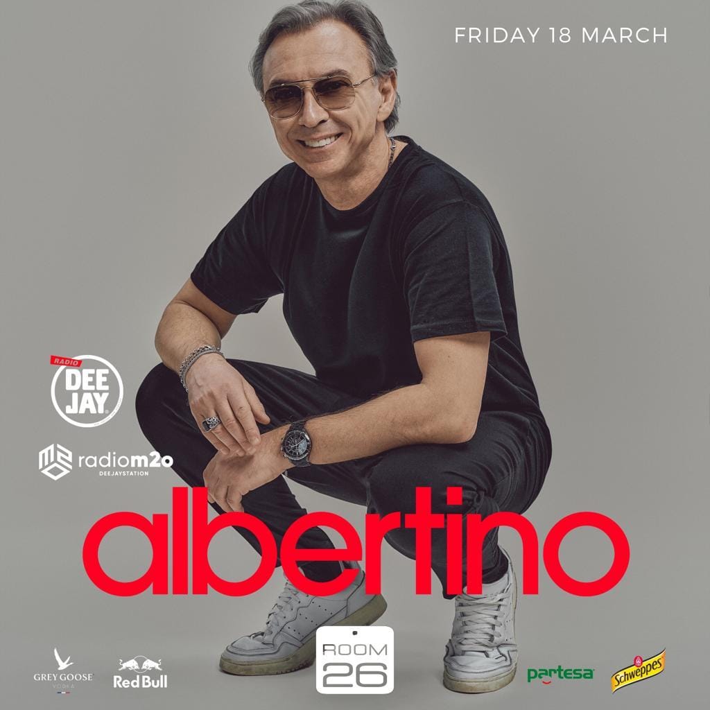 Albertino al Room 26 venerdì 18 marzo 2022