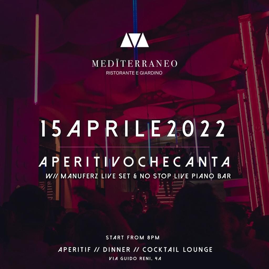 Maxxi Mediterraneo venerdì 15 Aprile 2022 Aperitivo Djset