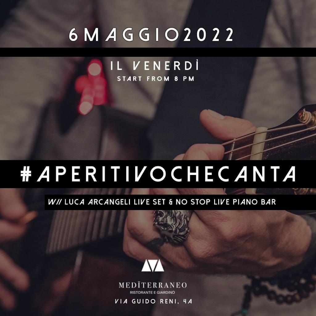 Mediterraneo Cena e Djset venerdì 6 maggio 2022