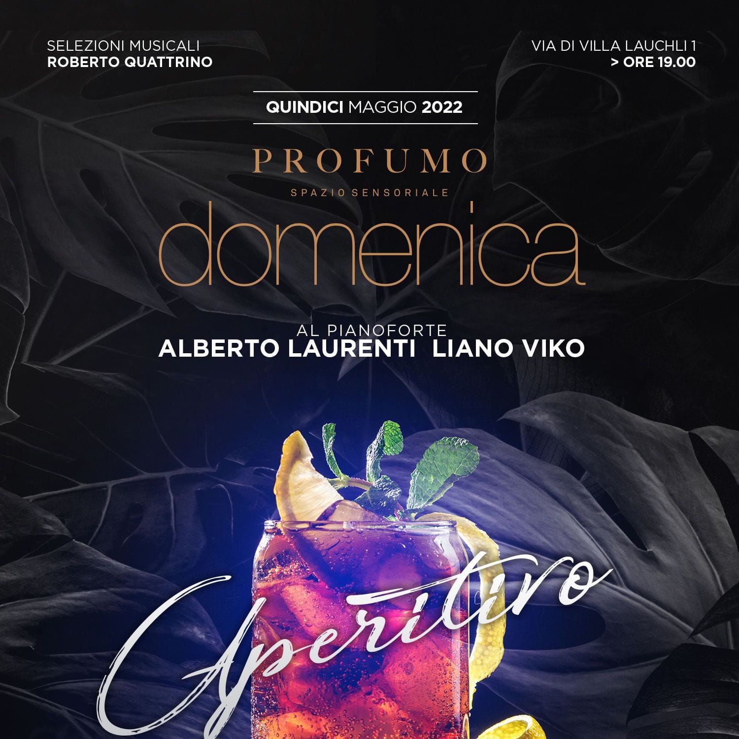 Aperitivo Profumo domenica 15 maggio 2022
