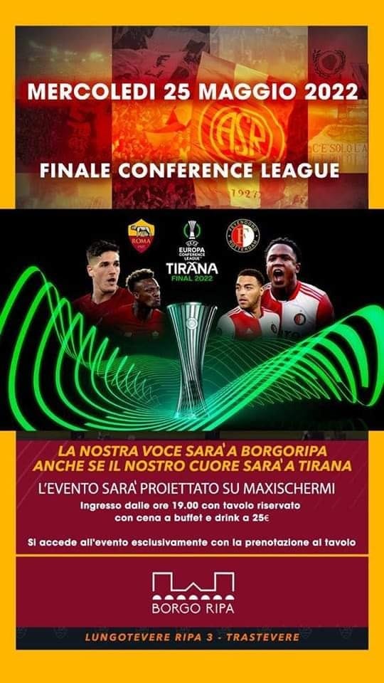 roma feyenoord a borgo ripa maxxi schermo