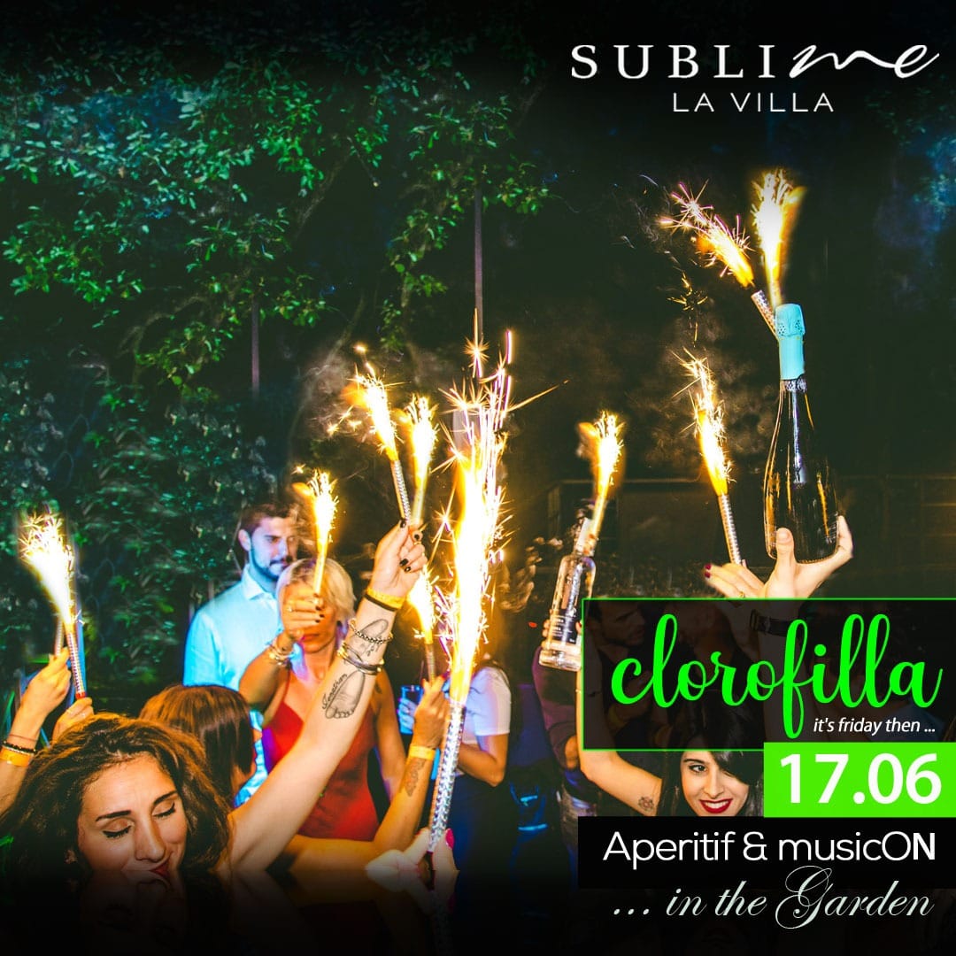 Aperitivo Discoteca Sublime La Villa venerdì 17 giugno 2022