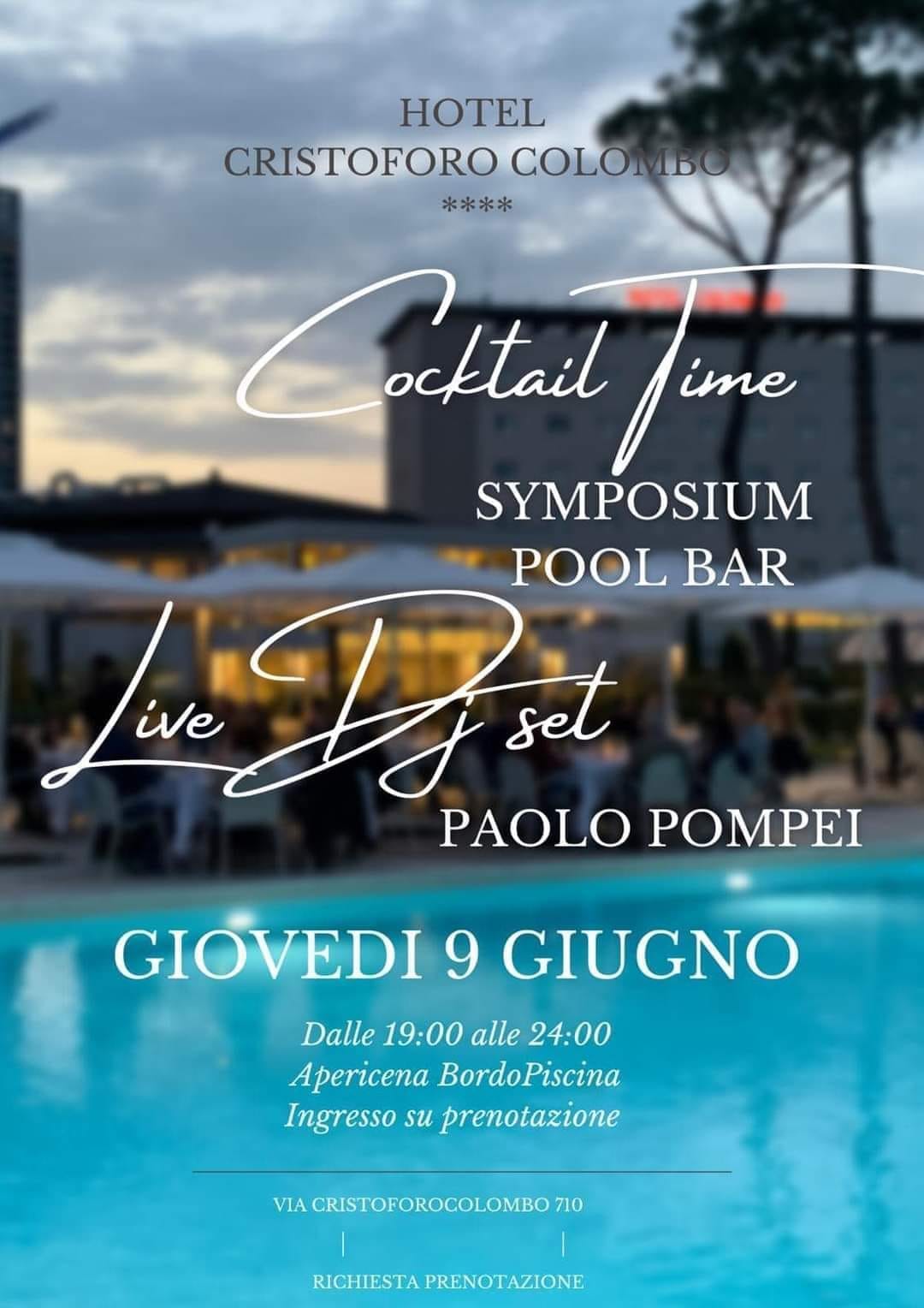 Aperitivo Hotel Colombo giovedì 9 giugno bordo piscina