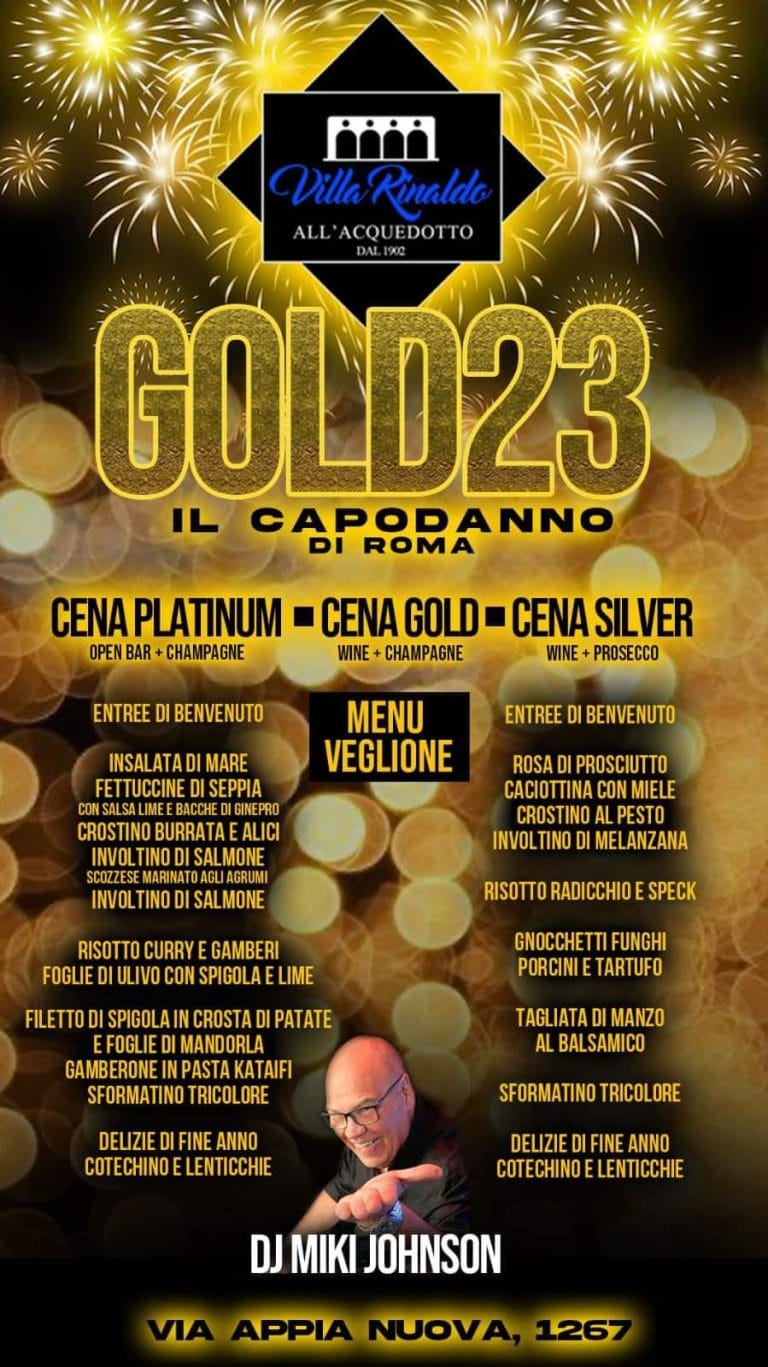 Capodanno Villa Rinaldo all'Acquedotto 2025