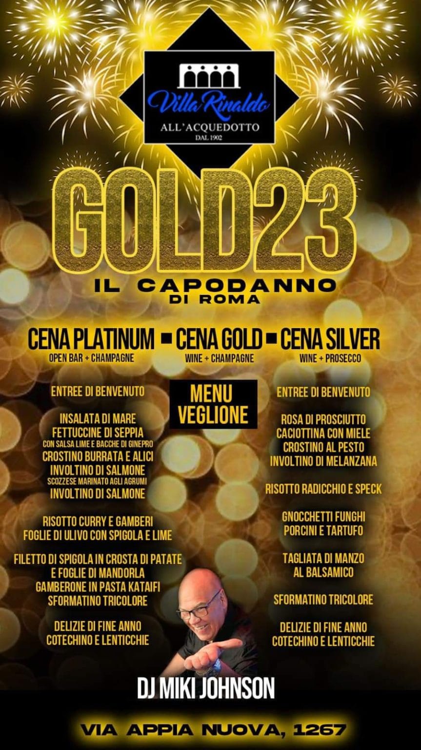 Capodanno Villa Rinaldo all'Acquedotto 2025