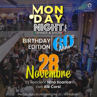 Casa 900 Roma lunedì 28 novembre 2022 - Happy B Nino Scarico!