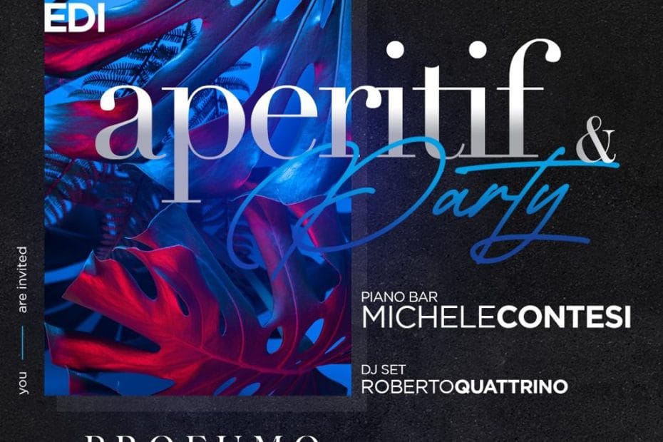 Aperitivo e Djset Profumo Roma domenica 12 gennaio 2023