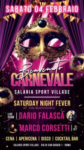 Salaria Sporting Village Carnival Party sabato 4 febbraio 23