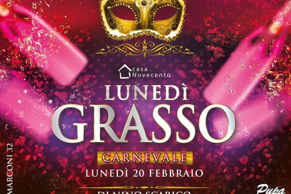 Casa 900 lunedì Grasso 20 febbraio 2023 - Carnival Dinner!