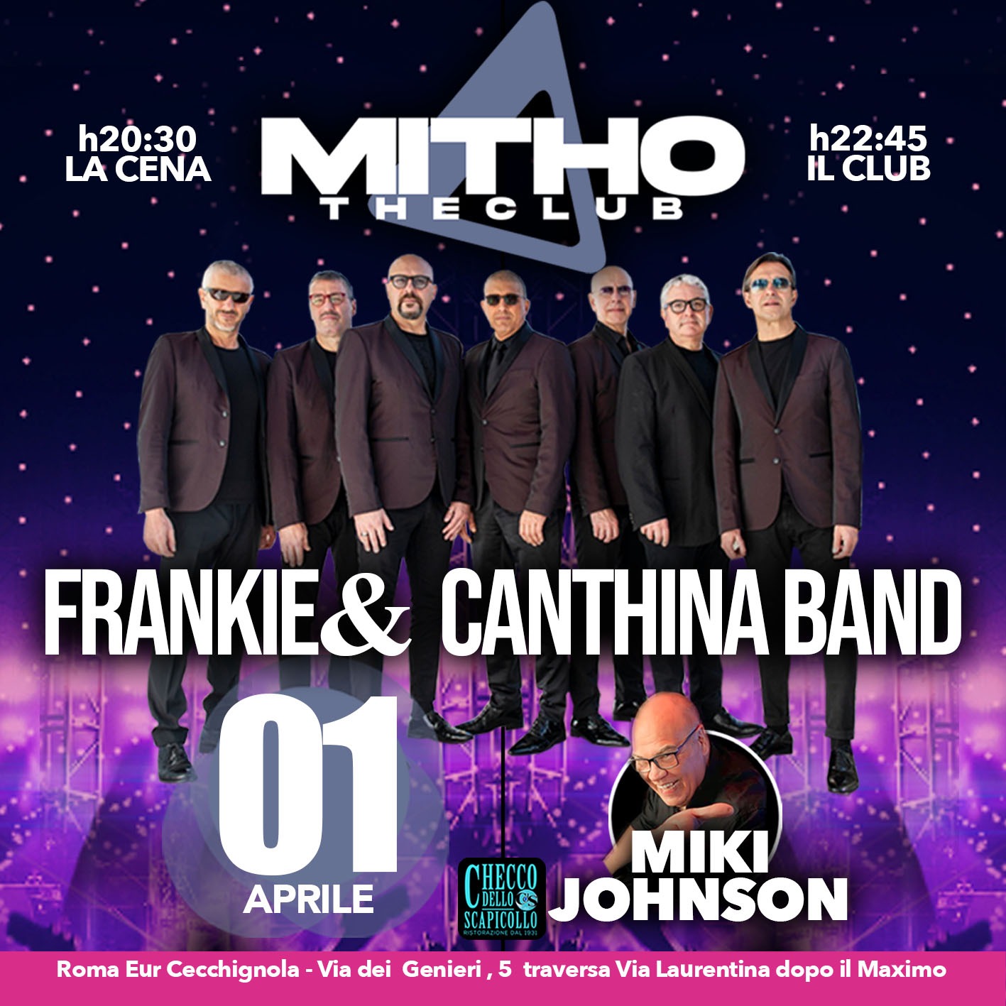 Frankie e Cantina Band Mitho sabato 1 aprile 2023 + Djset!