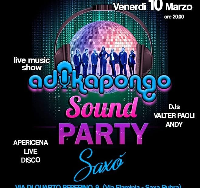 Saxò Roma venerdì 10 marzo 2023 Adika Pongo