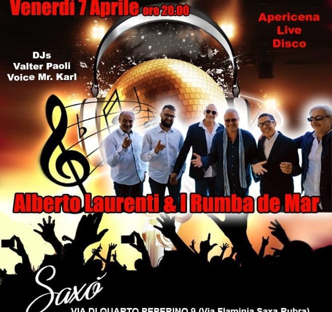 Alberto Laurenti al Saxò Roma venerdì 7 aprile 2023