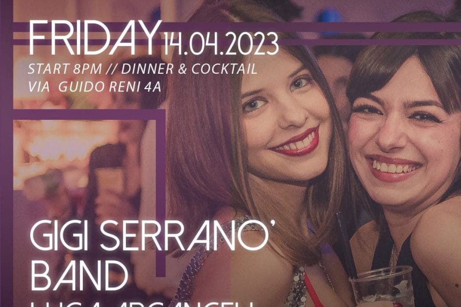 Cena Live Djset Mediterraneo Roma venerdì 14 aprile 2023