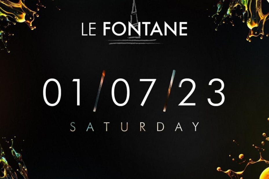 Discoteca Le Fontane Eur sabato 1 luglio 2023​