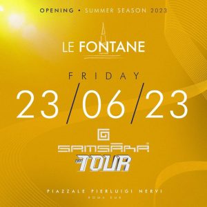 Discoteca Le Fontane Eur venerdì 23 giugno 2023​