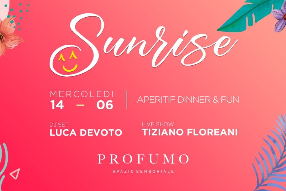 Profumo Roma mercoledi 14 giugno 2023 Apertif e Djset