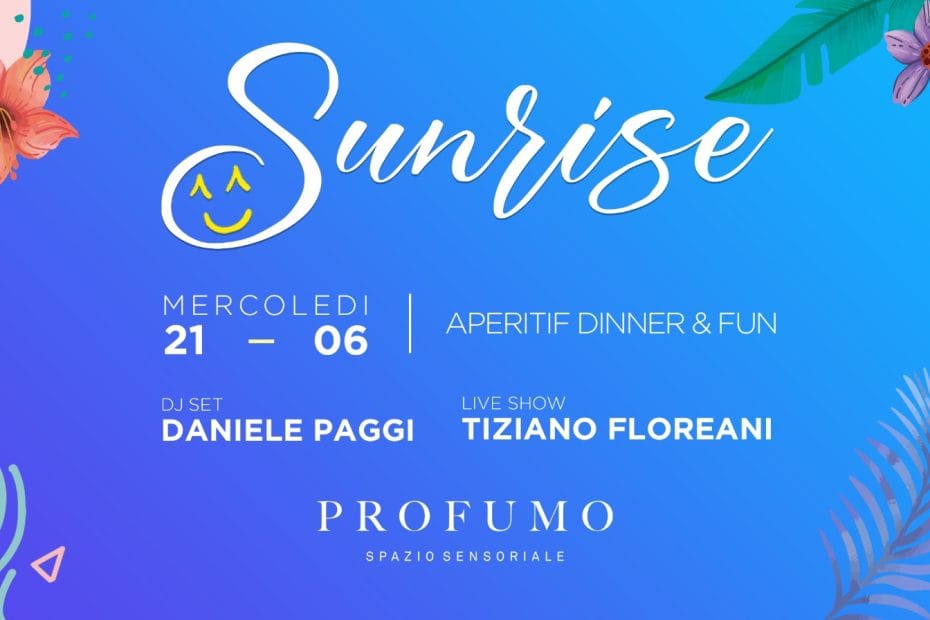 Profumo Roma mercoledi 21 giugno 2023 Apertif e Djset