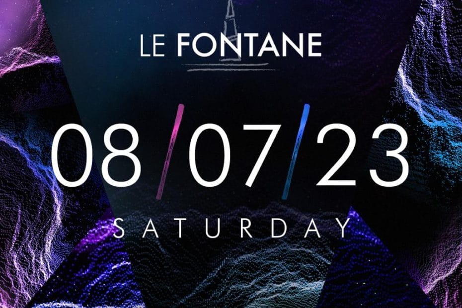 Discoteca Le Fontane Eur sabato 8 luglio 2023​