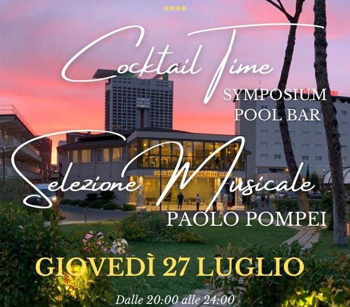 Hotel Colombo Roma Giovedi 27 luglio 2023 Apericena e Dj Set