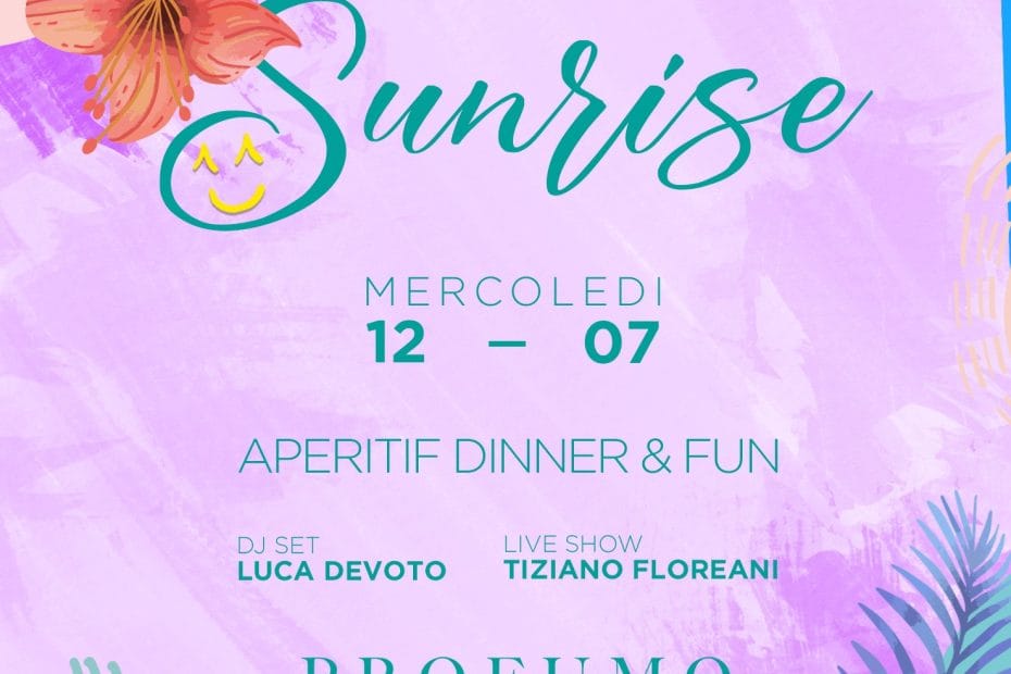 Profumo Roma mercoledi 12 luglio 2023 Apertif e Djset