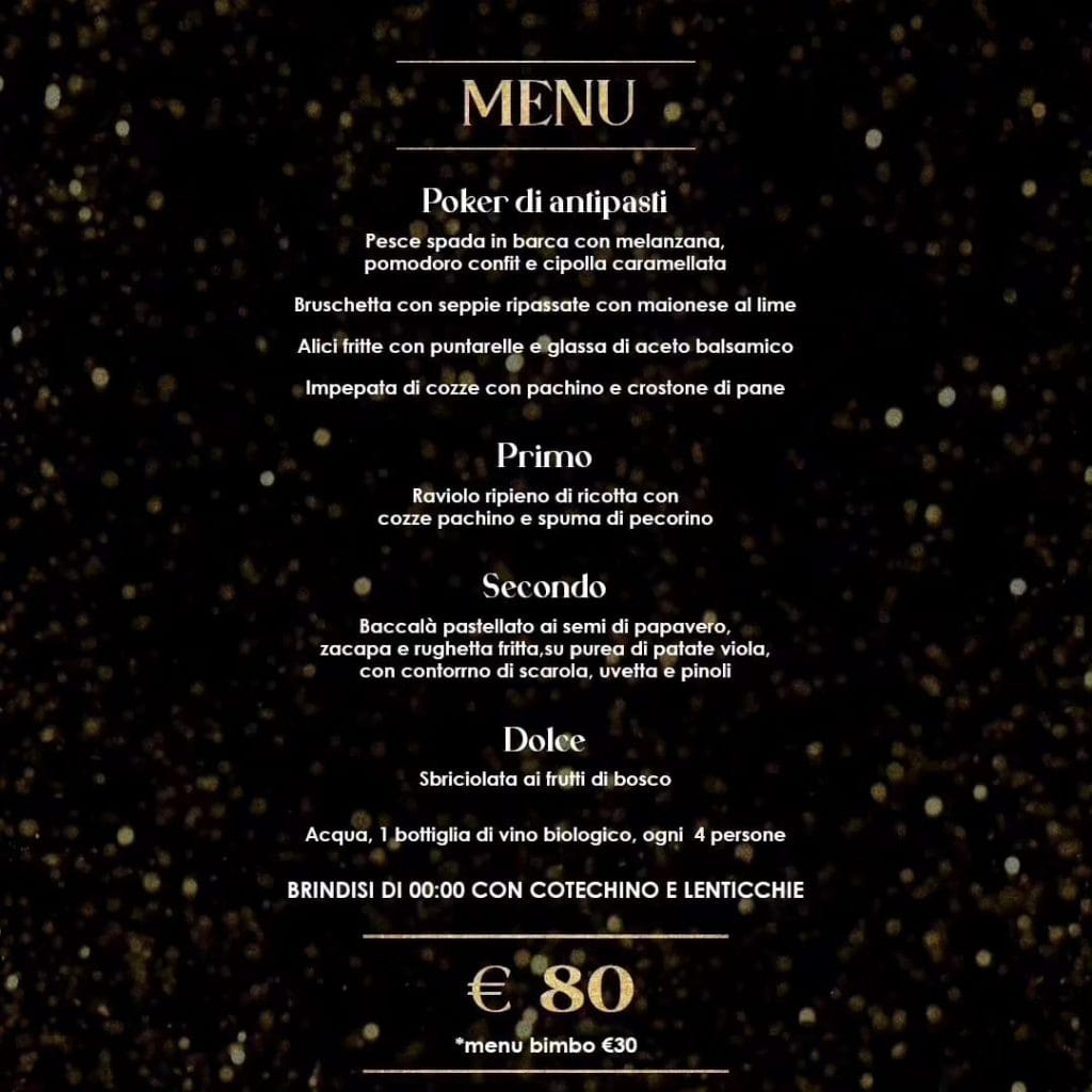 menù capodanno kursaal ostia