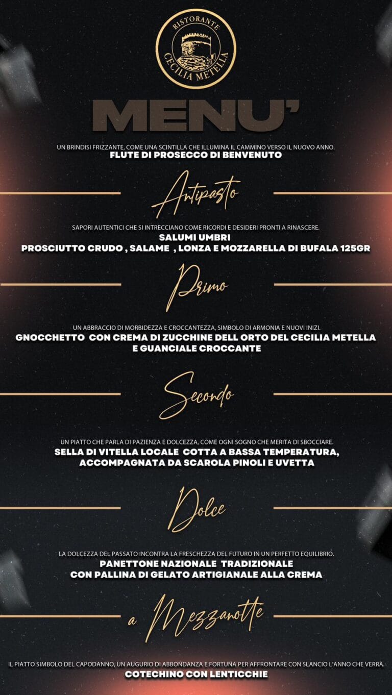 Capodanno 2026 Cecilia Metella