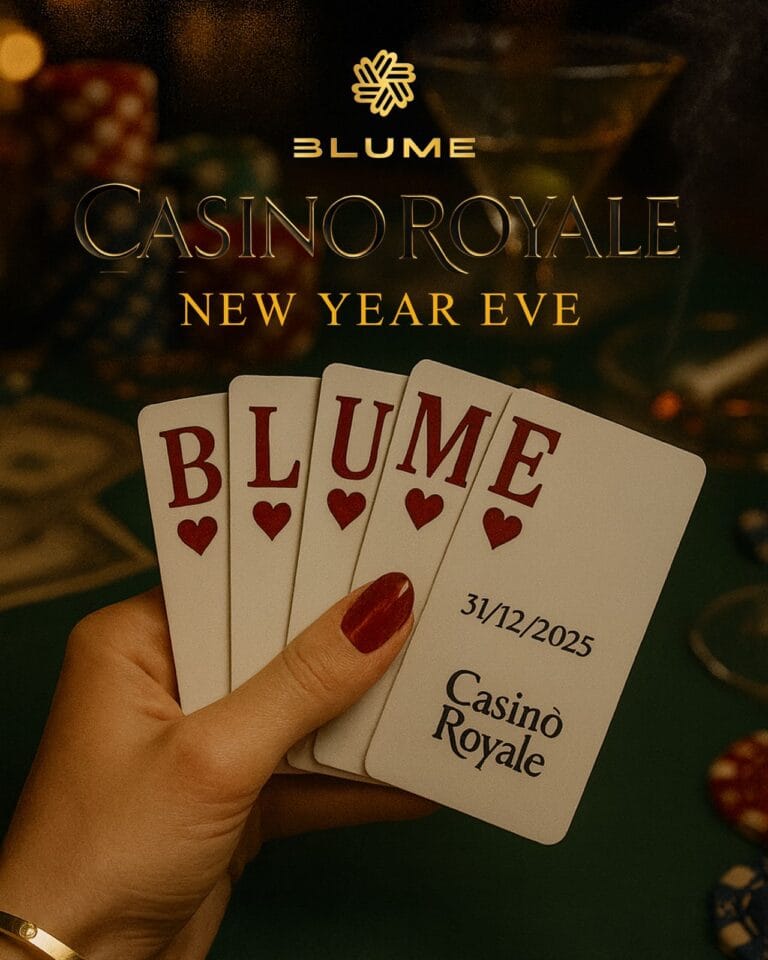 Capodanno 2026 al Blume Lounge, è Casino Royale!