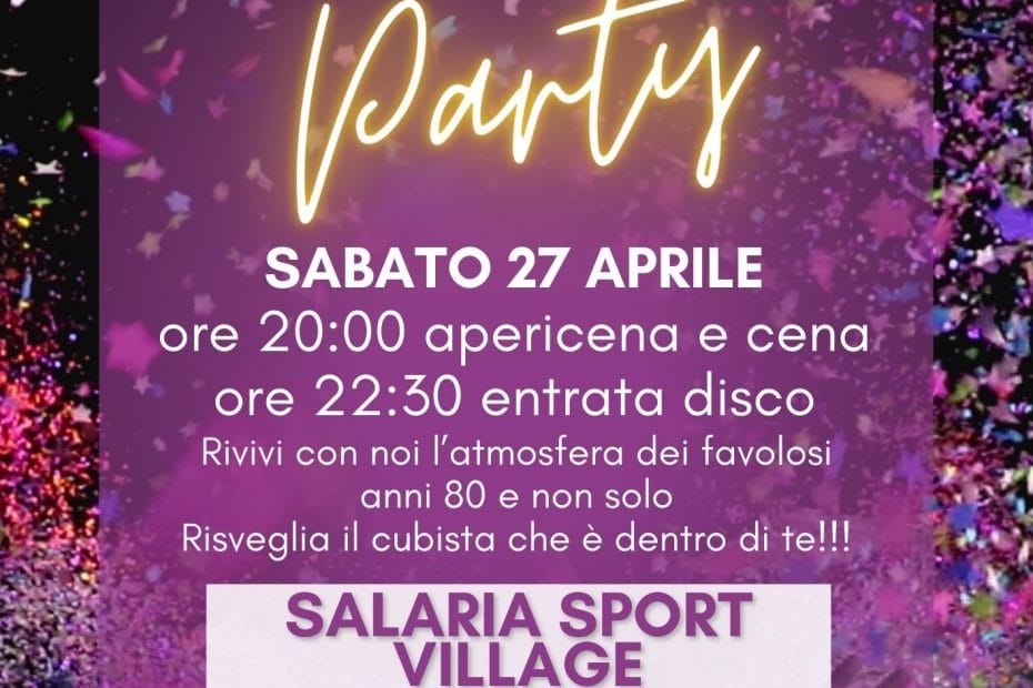 foto flyer salaria sport village sabato 27 aprile 2024