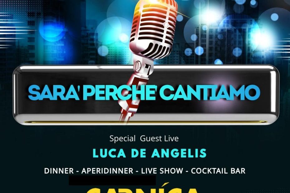 Carnica Roma giovedì 1 febbraio 2024 Dinner e Live Show
