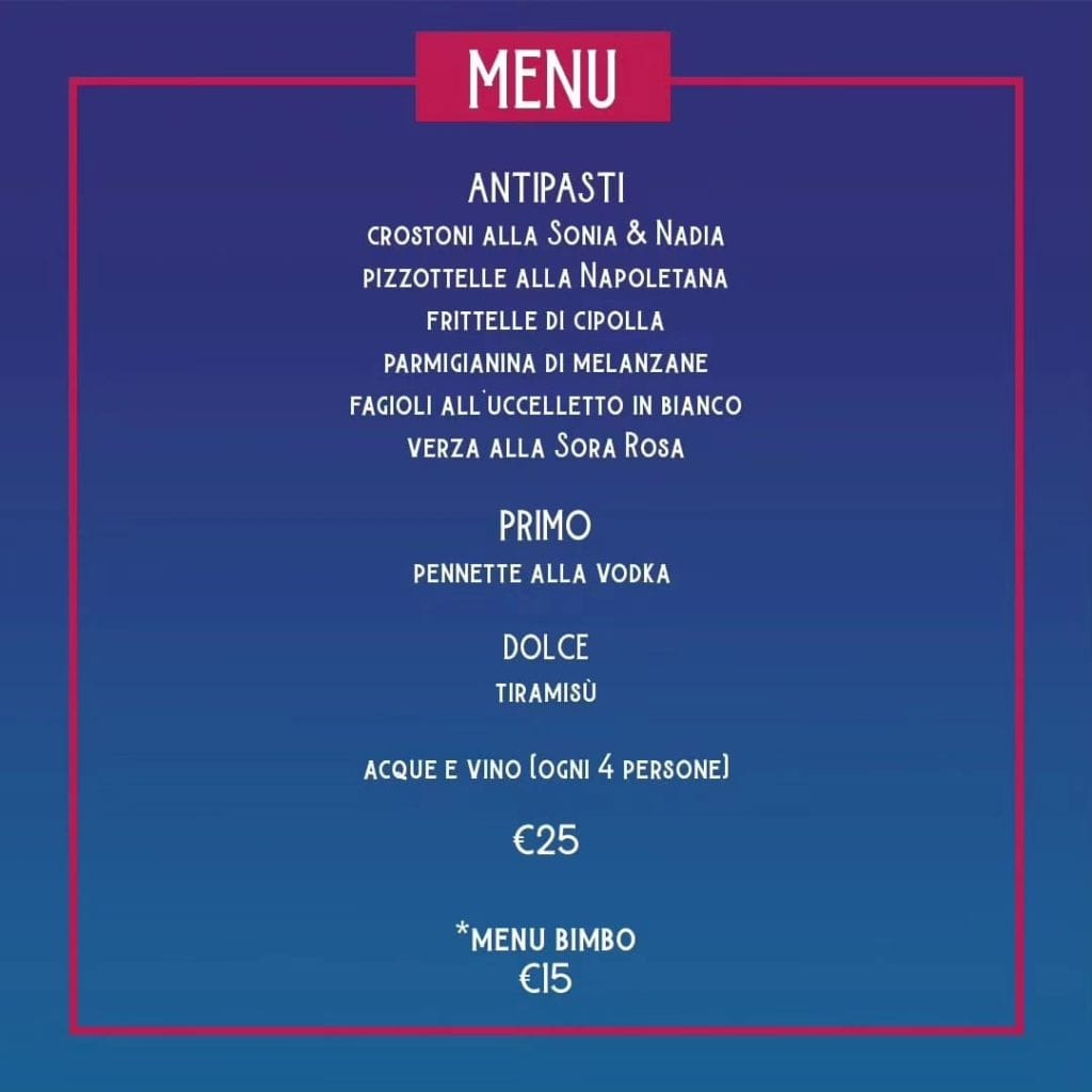 Kursaal Ostia Venerdi 26 gennaio 2024 Cena dj set.menu