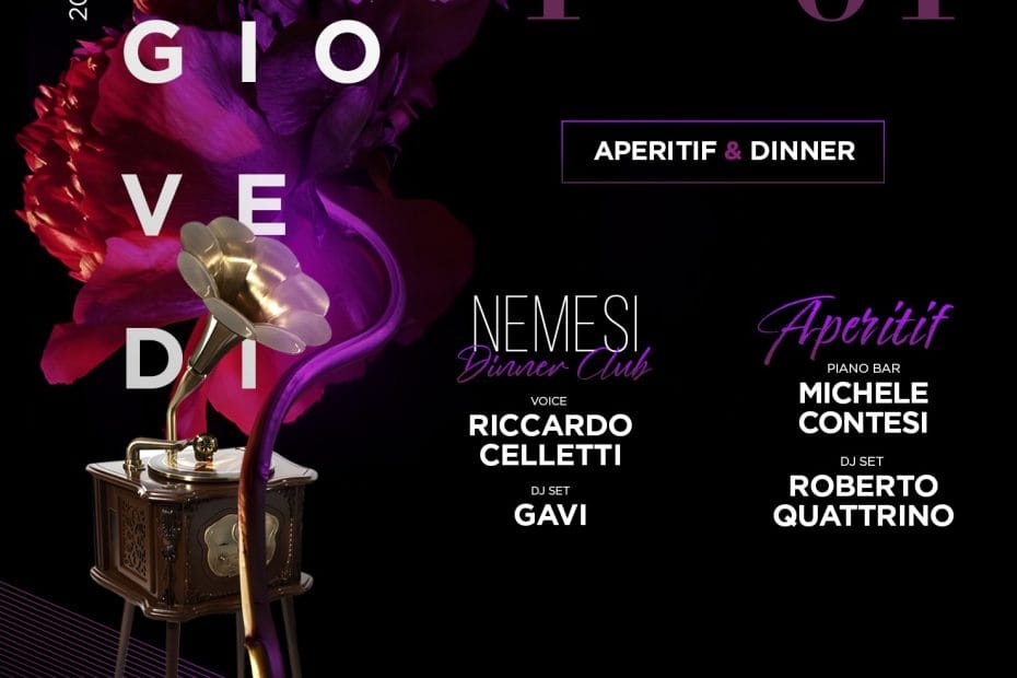 Profumo Roma Giovedi 11 gennaio 2024 Apericena e Dj Set